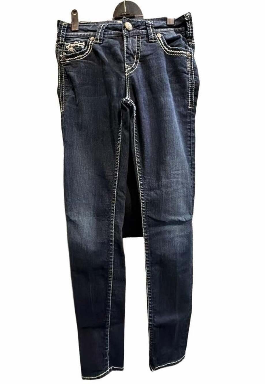 884 Silver Jeans Suki Super Skinny Size 27x31 Dark Wash Denim